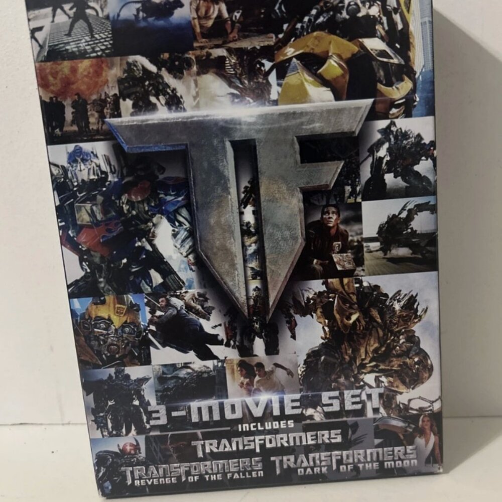TRANSFORMERS TRILOGY 3-DISC DVD REVENGE FALLEN,DARK OF THE MOON,Transformers